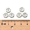 Brass Grade A Rhinestone Spacer Beads RSB030NF-10-3