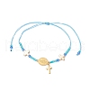 Adjustable Nylon Cord Braided Beads Bracelets BJEW-MZ00168-02-2