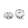 Brass Grade A Rhinestone Spacer Beads RSB039NF-02-2