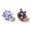 Handmade Pumpkin Spot Lampwork Beads LAMP-P064-02B-3