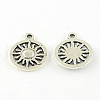 Sun Tibetan Style Alloy Pendants TIBEP-S295-54AS-RS-1