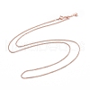 925 Sterling Silver Wheat Chains Necklace for Women STER-I021-02C-RG-1