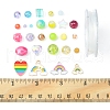 DIY Rainbow Color Pride Bracelet Making Kit OACR-FS0004-20-6