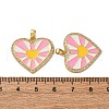 Brass Micro Pave Cubic Zirconia Pendants KK-S525-01G-3