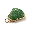 Natural Dyed Jade Pendants KK-C242-06G-03-4