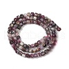 Natural Plum Bblossom Tourmaline Beads Strands G-RM2025-D49-4x4mm-3