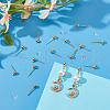Unicraftale 80Pcs Brass Stud Earring Findings KK-UN0002-75A-2