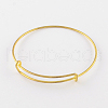 Adjustable Iron Expandable Bangle Making BJEW-R038-G-1