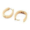 Ion Plating(IP) 304 Stainless Steel & Natural Shell Huggie Hoop Earrings for Women EJEW-C096-27A-G-2