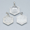 Natural Quartz Crystal Pendants G-S334-003N-2