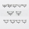 Stainless Steel Clear Cubic Zirconia Nipple Stirrups WG352FA-04-1