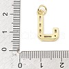Brass Micro Pave Cubic Zirconia Pendants KK-V014-01G-10-3