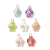 Handmade Procelain Pendants PALLOY-JF03841-1