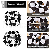Gorgecraft 6Pcs Polyester & Alloy Alligator Hair Clips AJEW-GF0010-02-6