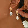 Elegant Brass Dangle Stud Earrings AI3565-4-1