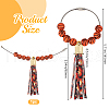 Imitation Leather Tassel Pendant Decorations AJEW-WH20011-20C-2