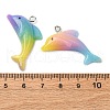 Opaque Resin Pendants RESI-Z036-01P-3