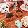 Crochet Woolen Yarn Acorns Pendant Decorations HJEW-WH0007-15-5