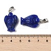 Dyed Natural White Jade Pendants G-B127-10P-04-4