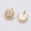 Long-Lasting Plated Brass Charms X-KK-F741-04G-2