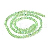 Transparent Electroplate Glass Beads Strands EGLA-F156-AB05-2