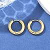 Ion Plating(IP) 304 Stainless Steel Huggie Hoop Earrings EJEW-F111-16mm-G-4