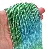 Transparent Painted Glass Beads Strands X1-DGLA-A034-T1mm-A17-2