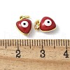 Brass Enamel Charms KK-S518-03A-G-3