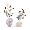 Natural Mixed Gemstone Chips Tree of Life Display Decorations AJEW-JD00015-04-2