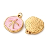 304 Stainless Steel Enamel Pendants STAS-U061-33G-B01-2