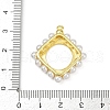 Brass Plastic Pearl Pendants KK-M322-52G-3