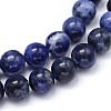 Round Natural Sodalite Beads Strands G-F222-39-12mm-2