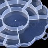 17 Grids Flower Plastic Bead Containers AJEW-YWC0001-06-3