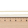 Brass Ball Chains Necklace for Women NJEW-P265-13G-4