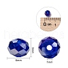 10 Colors Electroplate Glass Beads EGLA-JP0002-01B-6mm-4