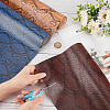 Snakeskin Pattern PU Leather Fabric DIY-WH0308-352A-3