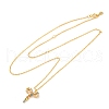 925 Sterling Silver Colorful Cubic Zirconia Constellation Pendant Cable Chain Necklaces for Women STER-R009-01G-01-4