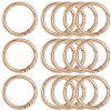 SOFPLATE 10Pcs Alloy Spring Gate Rings FIND-SP0001-38G-1