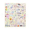 8Pcs PVC Self-Adhesive Stickers STIC-L001-03-1