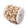 Handmade Natural Rose Quartz Chip Beaded Chains CHC-F020-09G-17-3