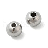 Tarnish Resistant Round 201 Stainless Steel Spacer Beads STAS-E082-15-2