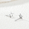 Stainless Steel Hollow Star Stud Earrings EH5151-3