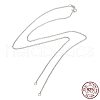 Rhodium Plated 925 Sterling Silver Rolo Chains Necklace Making STER-B001-05P-5