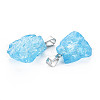 Natural Crackle Quartz Pendants G-N0326-94A-3