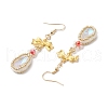 Alloy Glass Earrings EJEW-MZ00313-6