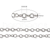 Tarnish Resistant 304 Stainless Steel Cable Chains X-CHS-R009-10-2
