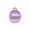 Alloy Enamel Pendants X-ENAM-S124-01A-01D-3
