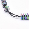 Electroplate Non-magnetic Synthetic Hematite Beads Strands G-L489-D01-2