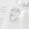 Flower 925 Sterling Silver Finger Rings FS-WG1E6A3-03-1