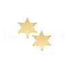 BENECREAT 2Pcs Alloy Blank Brooch Base Settings FIND-BC0013-77G-7